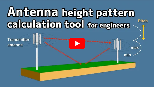 [ Video ] Antenna height pattern calculation tool